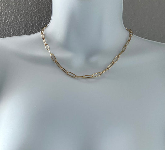 Necklace ~ 17” Ashley Medium Paperclip