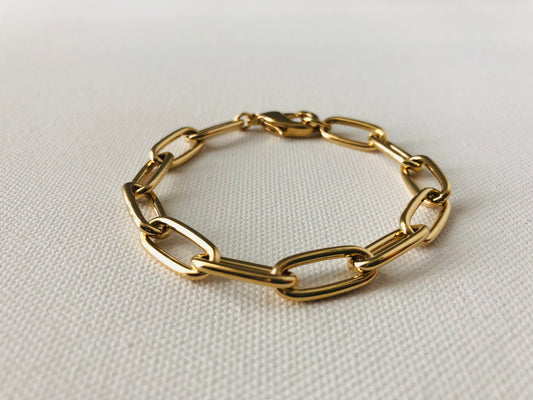 Bracelet ~ Large Gold Paperclip