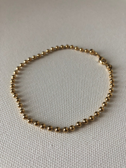 Bracelet ~ Gold Ball Chain