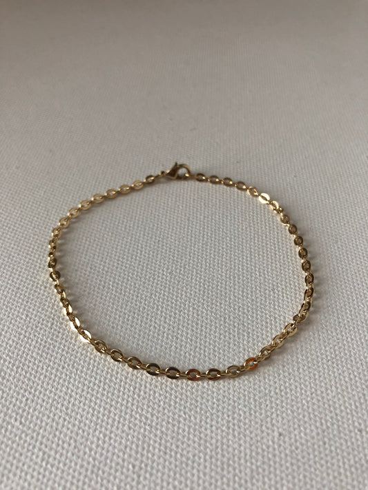 Bracelet ~ Gold Dainty Cable Link Bracelet