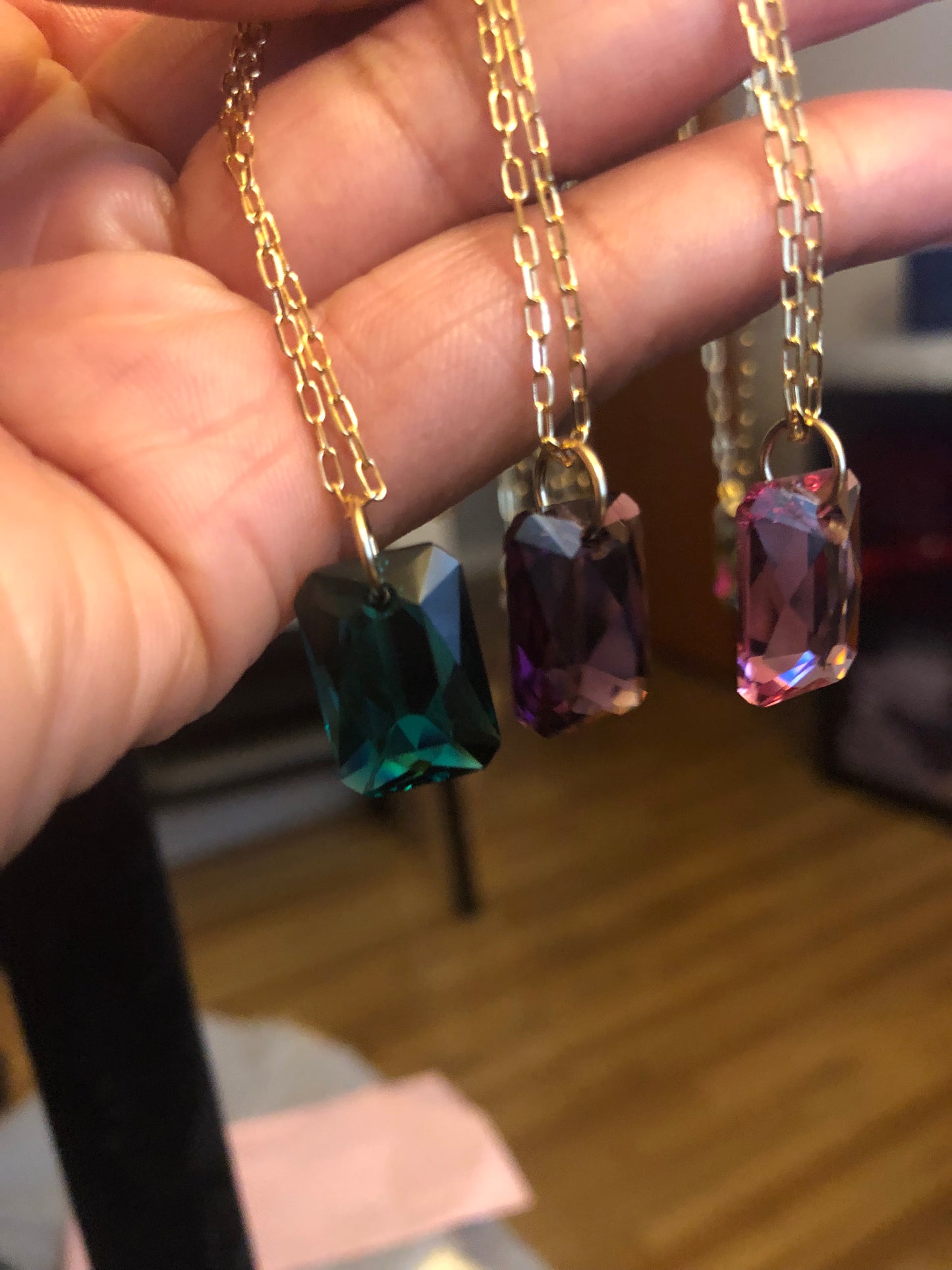 Crystals ~ 16” Amethyst Pendant Necklace