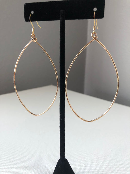 Hoop Lemon Drop Earrings