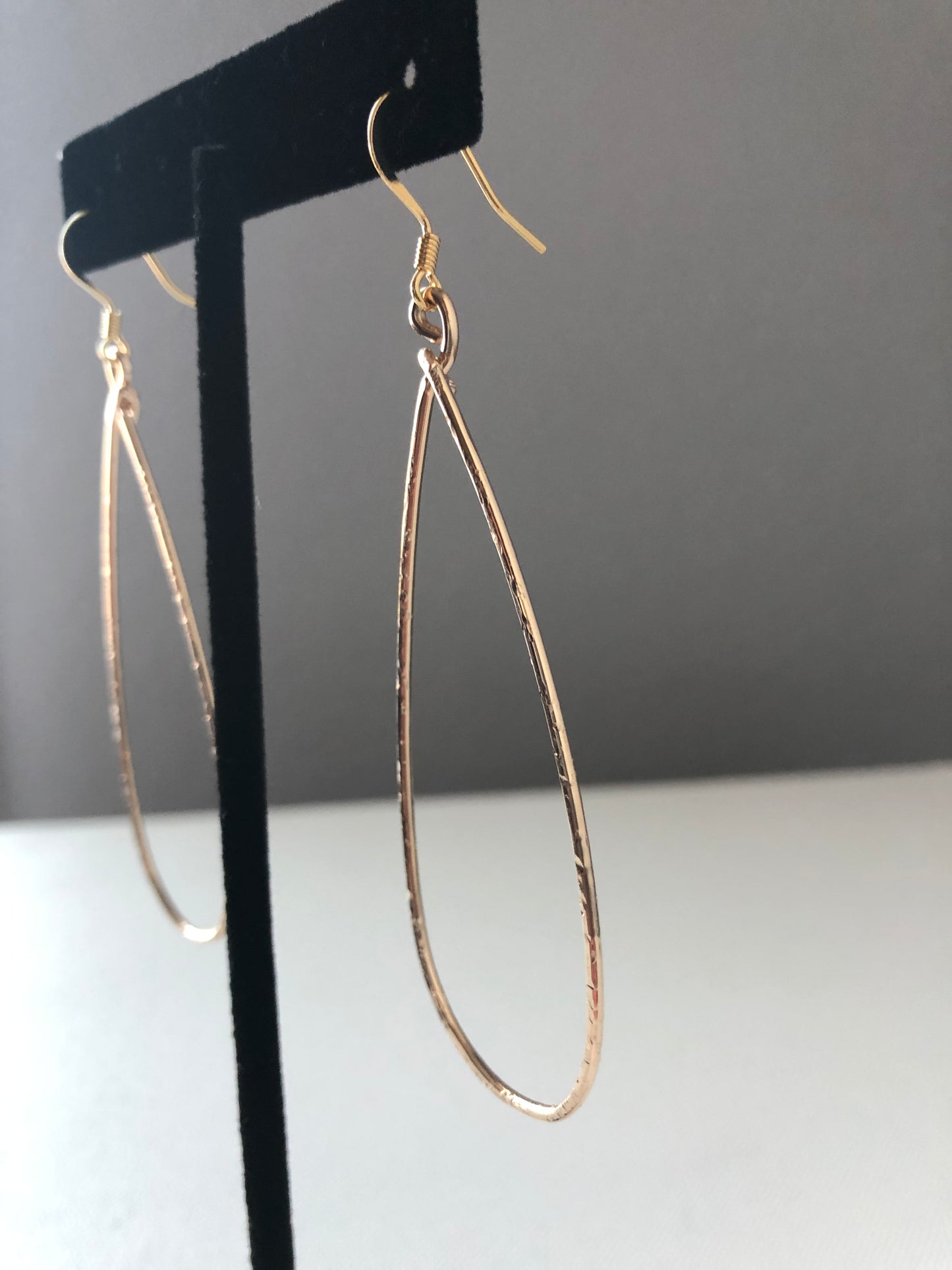 Hoop Teardrop Earrings